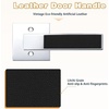 image:imageProbrico 2 Pack Different Keys Door Levers Gold Keyed Differently Square Handles with Lock for Interior Exterior DoorsPolished ChromeBlack