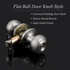 image:imageProbrico 2 Pack Keyed Alike Locks Entry Door Knobs Entrance Lock Sets in Brushed Nickel Combo Pack Exterior Interior Keyed Knobs