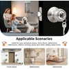 image:imageProbrico 2 Pack Keyed Alike Locks for Exterior and Interior Doors Brushed Nickel Stainless Steel Entrance Door Knobs Round Ball Keyed Entry Door Knobs with Same Keys for Bedroom Bathroom5 Pack