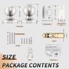 image:imageProbrico 2 Pack Keyed Alike Locks for Exterior and Interior Doors Brushed Nickel Stainless Steel Entrance Door Knobs Round Ball Keyed Entry Door Knobs with Same Keys for Bedroom Bathroom4 Pack