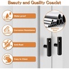 image:imageProbrico 20 Pack  Brushed Nickel Kitchen Cabinet Pulls 3 Hole Centers Solid Stainless Steel Modern Euro T Bar Handles Bedroom Dresser Drawer Cabinet Cupboard Pull Knobs 5 Overall LengthBlack