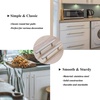 image:imageProbrico 20 Pack  Brushed Nickel Kitchen Cabinet Pulls 3 Hole Centers Solid Stainless Steel Modern Euro T Bar Handles Bedroom Dresser Drawer Cabinet Cupboard Pull Knobs 5 Overall LengthBrushed Nickel