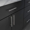 image:imageProbrico 20 Pack  Brushed Nickel Kitchen Cabinet Pulls 3 Hole Centers Solid Stainless Steel Modern Euro T Bar Handles Bedroom Dresser Drawer Cabinet Cupboard Pull Knobs 5 Overall LengthBrushed Nickel