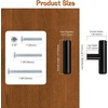 image:imageProbrico 20 Pack  Brushed Nickel Kitchen Cabinet Pulls 3 Hole Centers Solid Stainless Steel Modern Euro T Bar Handles Bedroom Dresser Drawer Cabinet Cupboard Pull Knobs 5 Overall LengthBlack