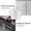 image:imageProbrico 20 Pack  Brushed Nickel Kitchen Cabinet Pulls 3 Hole Centers Solid Stainless Steel Modern Euro T Bar Handles Bedroom Dresser Drawer Cabinet Cupboard Pull Knobs 5 Overall LengthBrushed Nickel