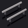 image:imageProbrico 20 Pack  Brushed Nickel Kitchen Cabinet Pulls 3 Hole Centers Solid Stainless Steel Modern Euro T Bar Handles Bedroom Dresser Drawer Cabinet Cupboard Pull Knobs 5 Overall LengthBrushed Nickel
