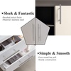image:imageProbrico 20 Pack  Brushed Nickel Kitchen Cabinet Pulls 3 Hole Centers Solid Stainless Steel Modern Euro T Bar Handles Bedroom Dresser Drawer Cabinet Cupboard Pull Knobs 5 Overall LengthBrushed Nickel