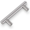 image:imageProbrico 20 Pack  Brushed Nickel Kitchen Cabinet Pulls 3 Hole Centers Solid Stainless Steel Modern Euro T Bar Handles Bedroom Dresser Drawer Cabinet Cupboard Pull Knobs 5 Overall LengthBrushed Nickel