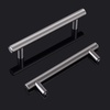 image:imageProbrico 20 Pack  Brushed Nickel Kitchen Cabinet Pulls 3 Hole Centers Solid Stainless Steel Modern Euro T Bar Handles Bedroom Dresser Drawer Cabinet Cupboard Pull Knobs 5 Overall LengthBrushed Nickel