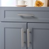 image:imageProbrico 20 Pack  Brushed Nickel Kitchen Cabinet Pulls 3 Hole Centers Solid Stainless Steel Modern Euro T Bar Handles Bedroom Dresser Drawer Cabinet Cupboard Pull Knobs 5 Overall LengthBrushed Nickel