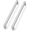 image:imageProbrico 4 Inch Satin Nickel Cabinet Pulls Stainless Steel 10 Pack Door Cabinet HandlesDrawer Dresser Pull Knobs Kitchen Furniture Hardware for Cupboard WardrobeTotal Lenght412 Inch 114mmBrushed Nickel