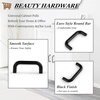 image:imageProbrico 5 Pack Black Cabinet Pulls 3 Inch76mm Hole Center Drawer Dresser Handles Plastic Drawer Pulls 2 Hole Drawer pulls Modern Euro Kitchen Cabinet Hardware
