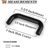 image:imageProbrico 5 Pack Black Cabinet Pulls 3 Inch76mm Hole Center Drawer Dresser Handles Plastic Drawer Pulls 2 Hole Drawer pulls Modern Euro Kitchen Cabinet Hardware