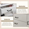 image:imageProbrico 5 Pack Black Cabinet Pulls 3 Inch76mm Hole Center Drawer Dresser Handles Plastic Drawer Pulls 2 Hole Drawer pulls Modern Euro Kitchen Cabinet Hardware