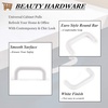 image:imageProbrico 5 Pack White Cabinet Pulls 3 Inch76mm Hole Center Drawer Handles Plastic Kitchen Cabinet Hardware Modern Euro Cupboard Drawer Pulls