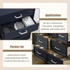 image:imageProbrico 5 Pack White Cabinet Pulls 3 Inch76mm Hole Center Drawer Handles Plastic Kitchen Cabinet Hardware Modern Euro Cupboard Drawer Pulls