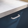 image:imageProbrico 5 Pack White Cabinet Pulls 3 Inch76mm Hole Center Drawer Handles Plastic Kitchen Cabinet Hardware Modern Euro Cupboard Drawer Pulls