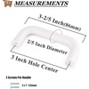 image:imageProbrico 5 Pack White Cabinet Pulls 3 Inch76mm Hole Center Drawer Handles Plastic Kitchen Cabinet Hardware Modern Euro Cupboard Drawer Pulls