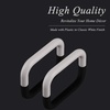 image:imageProbrico 5 Pack White Cabinet Pulls 3 Inch76mm Hole Center Drawer Handles Plastic Kitchen Cabinet Hardware Modern Euro Cupboard Drawer Pulls