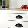 image:imageProbrico 6 Pack Gold Drawer Pulls 3 Inch Hole Center Modern Style Zinc Alloy Easy to Install Kitchen Cabinet HardwareBlack