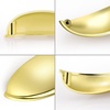 image:imageProbrico 6 Pack Gold Drawer Pulls 3 Inch Hole Center Modern Style Zinc Alloy Easy to Install Kitchen Cabinet HardwareGold