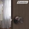 image:imageProbrico 6 Pack Tulip Passage Door KnobOil Rubbed Bronze Finish Fit for Hallway amp Closet DoorsKeyless Interior Door Handles No Locking Tulip Style Knob for Right or Left Handed Doors