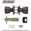 image:imageProbrico 6 Pack Tulip Passage Door KnobOil Rubbed Bronze Finish Fit for Hallway amp Closet DoorsKeyless Interior Door Handles No Locking Tulip Style Knob for Right or Left Handed Doors
