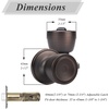 image:imageProbrico 6 Pack Tulip Passage Door KnobOil Rubbed Bronze Finish Fit for Hallway amp Closet DoorsKeyless Interior Door Handles No Locking Tulip Style Knob for Right or Left Handed Doors