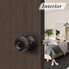 image:imageProbrico 6 Pack Tulip Privacy Door KnobsOil Rubbed Bronze Finish Fit for Bedroom amp Bathroom DoorsInterior Door Handles Locked Tulip Style Knob for Right or Left Handed DoorsKeyless