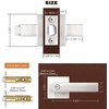 image:imageProbrico 8 Pack Door Handles Brsuhed Nickel Privacy Door Levers with Lock for Bedroom amp Bathroom Heavy Duty Square Interior Door Handlesfor Left amp Right Handed DoorsKeylessBrushed Nickel
