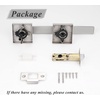 image:imageProbrico 8 Pack Door Handles Brsuhed Nickel Privacy Door Levers with Lock for Bedroom amp Bathroom Heavy Duty Square Interior Door Handlesfor Left amp Right Handed DoorsKeylessBrushed Nickel