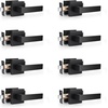 image:imageProbrico 8 Pack Door Handles Brsuhed Nickel Privacy Door Levers with Lock for Bedroom amp Bathroom Heavy Duty Square Interior Door Handlesfor Left amp Right Handed DoorsKeylessBlack