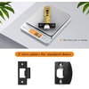 image:imageProbrico 8 Pack Door Handles Brsuhed Nickel Privacy Door Levers with Lock for Bedroom amp Bathroom Heavy Duty Square Interior Door Handlesfor Left amp Right Handed DoorsKeylessBlack