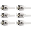 image:imageProbrico 8 Pack Door Handles Brsuhed Nickel Privacy Door Levers with Lock for Bedroom amp Bathroom Heavy Duty Square Interior Door Handlesfor Left amp Right Handed DoorsKeylessBrushed Nickel