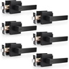 image:imageProbrico 8 Pack Door Handles Brsuhed Nickel Privacy Door Levers with Lock for Bedroom amp Bathroom Heavy Duty Square Interior Door Handlesfor Left amp Right Handed DoorsKeylessBlack