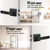image:imageProbrico 8 Pack Door Handles Brsuhed Nickel Privacy Door Levers with Lock for Bedroom amp Bathroom Heavy Duty Square Interior Door Handlesfor Left amp Right Handed DoorsKeylessBlack