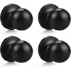 image:imageProbrico Ball Dummy Door Knob Stainless Steel Inactive Door Knobs Brushed Nickel 2 PackBlack