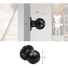 image:imageProbrico Ball Dummy Door Knob Stainless Steel Inactive Door Knobs Brushed Nickel 2 PackBlack