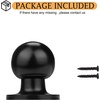 image:imageProbrico Ball Dummy Door Knob Stainless Steel Inactive Door Knobs Brushed Nickel 2 PackBlack