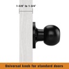image:imageProbrico Ball Dummy Door Knob Stainless Steel Inactive Door Knobs Brushed Nickel 2 PackBlack