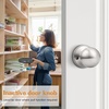 image:imageProbrico Ball Dummy Door Knob Stainless Steel Inactive Door Knobs Brushed Nickel 2 PackBrushed Nickel