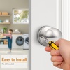 image:imageProbrico Ball Dummy Door Knob Stainless Steel Inactive Door Knobs Brushed Nickel 2 PackBrushed Nickel
