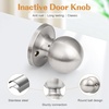 image:imageProbrico Ball Dummy Door Knob Stainless Steel Inactive Door Knobs Brushed Nickel 2 PackBrushed Nickel