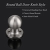 image:imageProbrico Ball Dummy Door Knob Stainless Steel Inactive Door Knobs Brushed Nickel 2 PackBrushed Nickel
