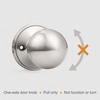 image:imageProbrico Ball Dummy Door Knob Stainless Steel Inactive Door Knobs Brushed Nickel 2 PackBrushed Nickel