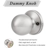 image:imageProbrico Ball Dummy Door Knob Stainless Steel Inactive Door Knobs Brushed Nickel 2 PackBrushed Nickel