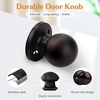 image:imageProbrico Ball Dummy Door Knob Stainless Steel Inactive Door Knobs Brushed Nickel 2 PackOil Rubbed Bronze