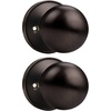 image:imageProbrico Ball Dummy Door Knob Stainless Steel Inactive Door Knobs Brushed Nickel 2 PackOil Rubbed Bronze