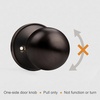 image:imageProbrico Ball Dummy Door Knob Stainless Steel Inactive Door Knobs Brushed Nickel 2 PackOil Rubbed Bronze