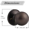 image:imageProbrico Ball Dummy Door Knob Stainless Steel Inactive Door Knobs Brushed Nickel 2 PackOil Rubbed Bronze